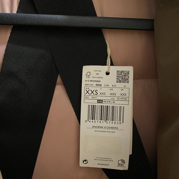 Mango Detachable hood quilted puffer jacket coat - Picture 7 of 13